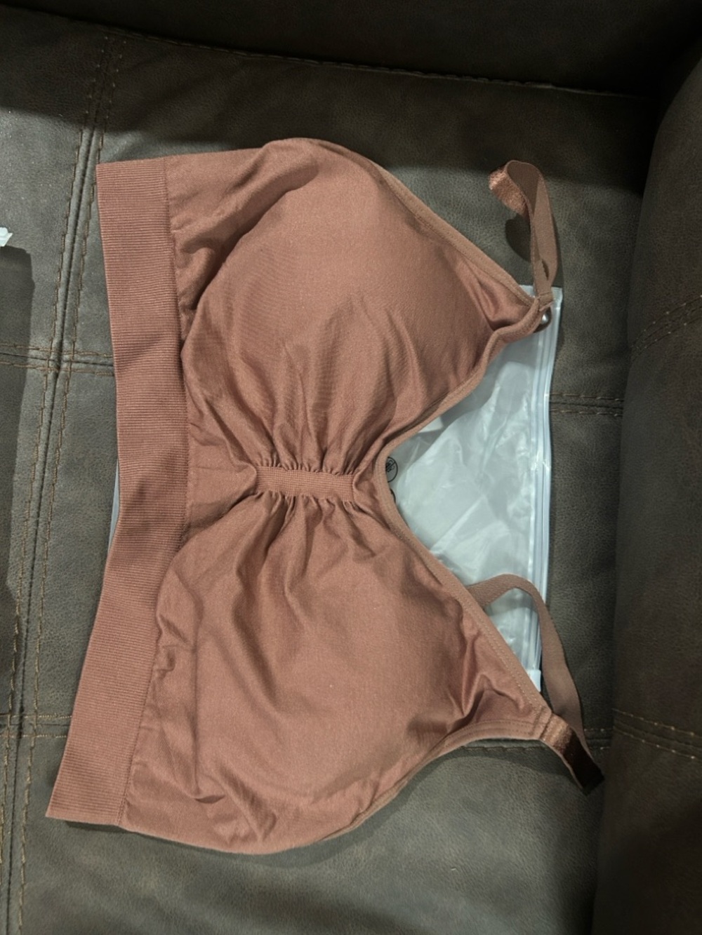 Mauve Brown Seamless Wireless Bralette